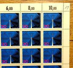 Bund No. 481 sheet mint FRG 1965 radio exhibition Stuttgart form number 0