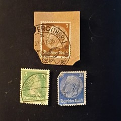 30 Germany Deutsches Reich/DDR Used Postage Stamp Lot Handstamped 3-40 Pf