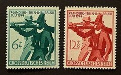 Travelstamps: 1944 Germany Stamps Scott #B278-B279 Soldier & Tirolese Rifleman