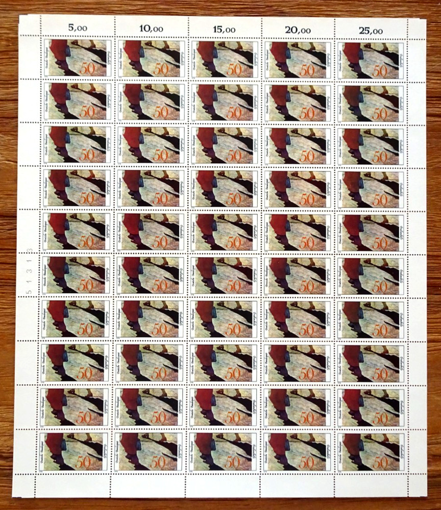 50 X Envelope No. 957 mint never hinged luxury sheet Friedlandhilfe FRG 1978 MNH