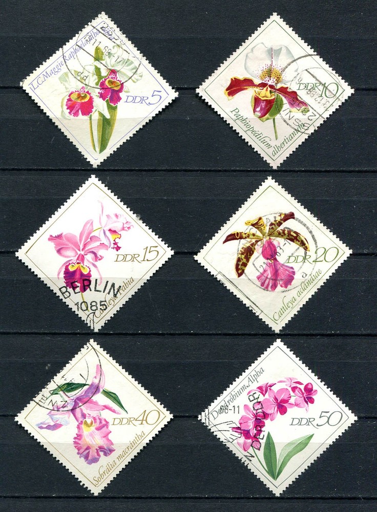 Germany – DDR : Beautiful flowers set from 1968 – used / CTO