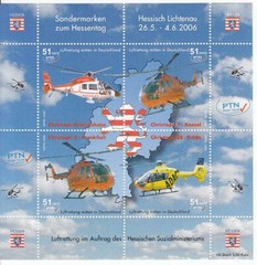 Ptn Hessentag 2006 Helicopter Miniature Sheet