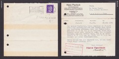 GERMANY 1942, Postcard from Leipzig to Lerbach, Special cancellation