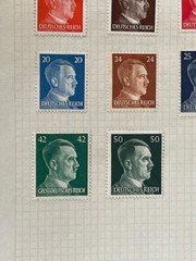 Germany 1941 Scott – WW II Adolph Hitler Nazi 3rd Reich 14 STAMPS MINT HINGED