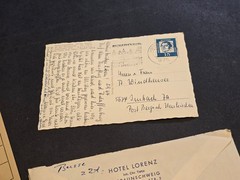 Vintage German lot Postcards Covers document letters 1948-1960’s era