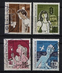 Germany – Berlin : Welfare semi-postal set from 1960 – used