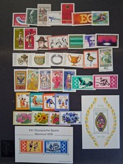 Germany 1976 Complete Stamp Year Set MNH Mint Never Hinged 35 Stamps & 2 SS