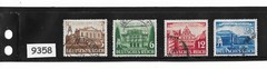 #9358 Used stamp set / Sc498 – 501 / 1941 Leipzig Spring Fair Third Reich era