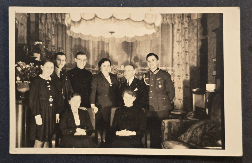 WW2 Nazi German Third Reich Decorated Wehrmacht Soldier Photo Postcard RPPC