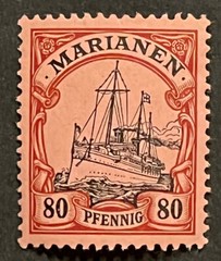 Travelstamps: GERMANY MARIANEN STAMPS Kaiser’s Yacht Mint OG H 80pf UNWMK