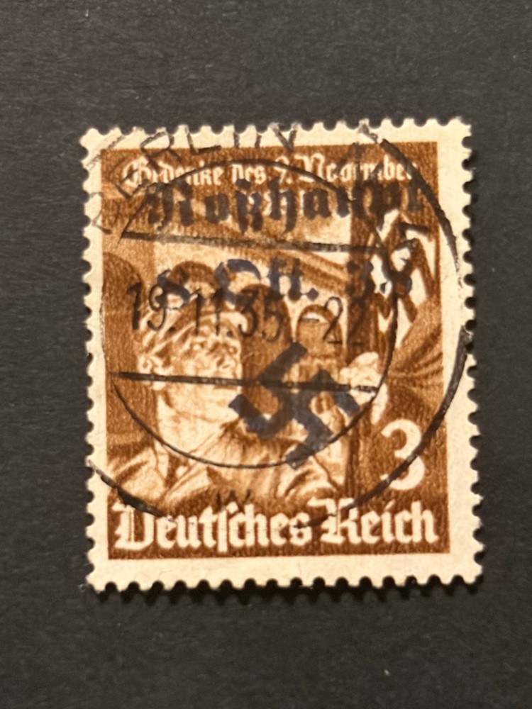 SUDETENLAND WWII-GERMAN OCC. Local ovpt (ROSSHAUPT) 3 h. USED #526