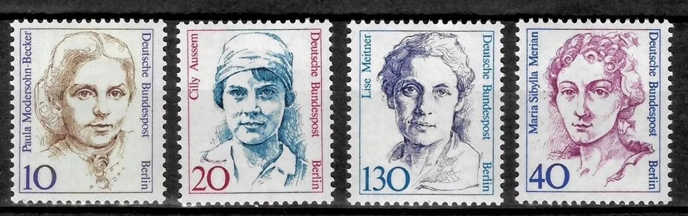 Berlin Germany Stamps 1987/88 ☀ Famous Women 4v set ☀ MNH (**)