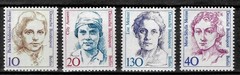 Berlin Germany Stamps 1987/88 ☀ Famous Women 4v set ☀ MNH (**)
