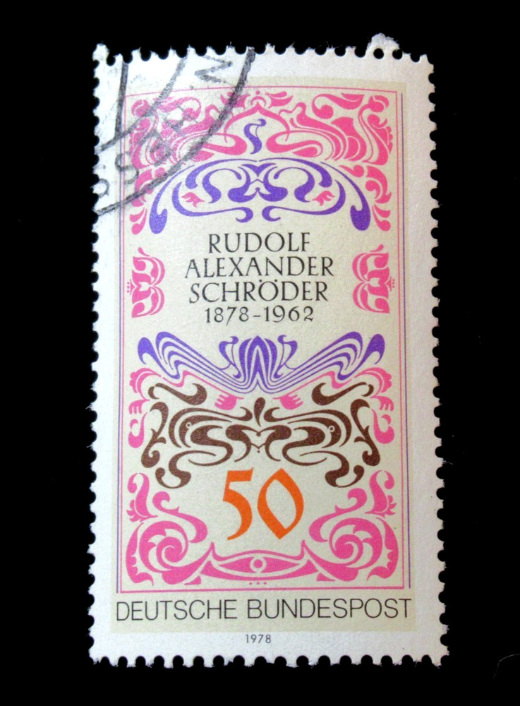 Germany Stamps Sc 1265 Book Cover by Alexander Schroder 1978 Used NG