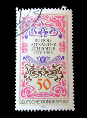 Germany Stamps Sc 1265 Book Cover by Alexander Schroder 1978 Used NG