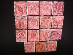 Germany 1889-1900 REICHSPOST- 10 PF, 40 Stamps Used