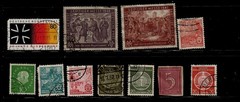 Job Lot ot 46 German Stamps 1920’s-1980’s Some Over Prints Bundle Mixed VFU