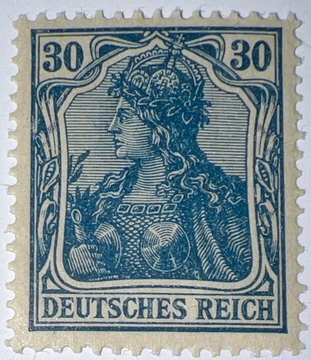 Travelstamps: Germany Occu. Memel OP Stamps 30pf Mint Og Never Hinged WMK MOGNH
