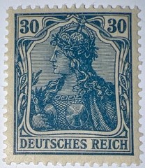 Travelstamps: Germany Occu. Memel OP Stamps 30pf Mint Og Never Hinged WMK MOGNH
