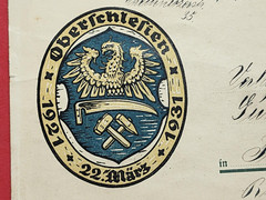 Germany Deutsche Reich Oberschlesien postcard w stamp 1921-1931