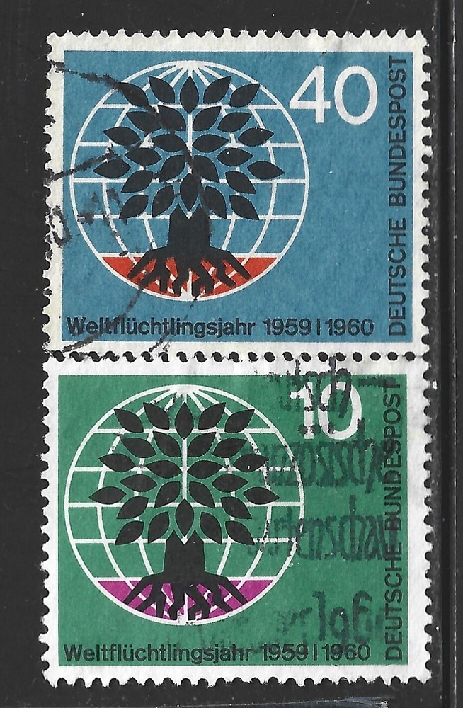 Germany, Scott #807-808, World Refugee Year, Used