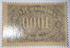 Travelstamps: 1922 Germany Stamps Deutsches Reich 4000 Mark Mi. Nr. 255 MOGNH