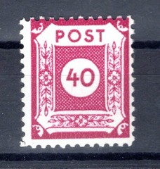 SBZ Postmeister 50DII Mint Never Hinged BPP 45EUR (GA4901