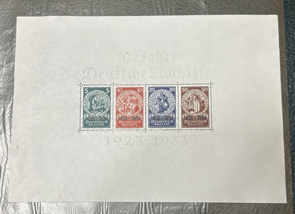 GERMANY 1933 Nothilfe #B58 Souvenir Sheet Mint NH – CV $5600