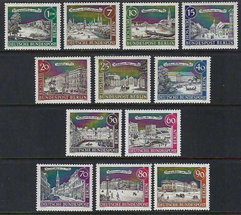 Germany – 1962 12v. MNH • Views of Old Berlin • Architecture • Buildings
