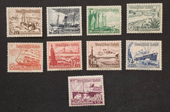 WWII Nazi German Third Reich NSDAP WHW Winter Help Harbor Ships Boats Stamp set