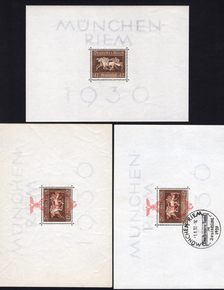 Germany Stamp Sheets Scott # B90 MH, B105 MNH, B105 Used | Lot of 3 | Cat: $244