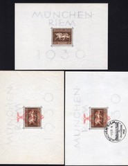 Germany Stamp Sheets Scott # B90 MH, B105 MNH, B105 Used | Lot of 3 | Cat: $244