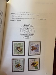 Germany 1984 stamps in book
