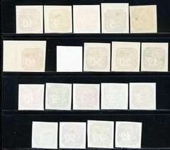 Stamps Bohemia & Moravia, Scott # P1-P9, P10 & P11-P19 Mint VLH, except P9 used