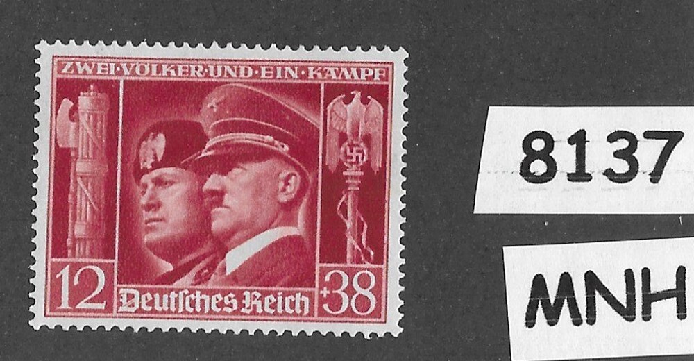 MNH B189 / Adolf Hitler & Mussolini Pact of steel Germany & Italy WWII #8137