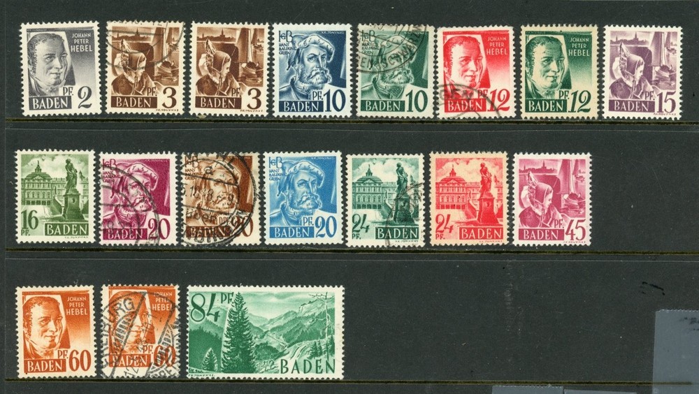 BADEN , mix , / 26-2-1y / Mint and used