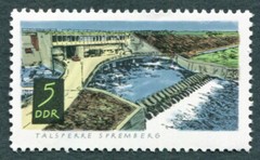 GERMANY East DDR 1968 5pf SGE1121 mint MNH FG Post-War Dams Spremberg #B04