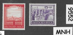 MNH Germany stamp set B198 – 199 / Third Reich 1941 Vienna Austria Fair #9552