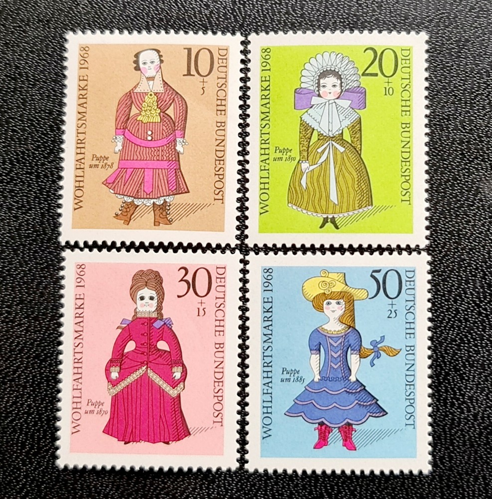 Germany Stamps 1968 Charity Stamps – Dolls MC571-574