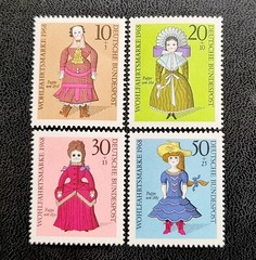 Germany Stamps 1968 Charity Stamps – Dolls MC571-574