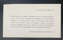 GERMANY-1962-MAIL AND SUPPLY ROCKETS-COVER-J413