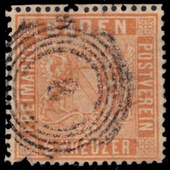 BADEN 13 – Coat of Arms „1861 Red Orange“ (pc11895)