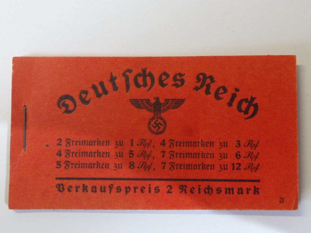 Germany Deutschland Stamps BOOKLET complete 1936, Third Reich Nazi WWII era – A