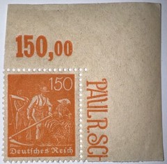 Travelstamps: 1922 Germany DR Deutsches Reich 150pf Stamp Scott #175 MNH OG