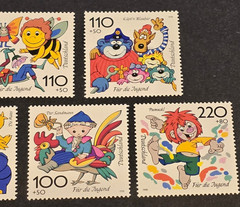 1998 Germany Für die Jugend MNH Set of 5 TV Cartoon Characters Mi# 2015-2019