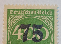 GERMANY ~ Deutrches Reich ~ 75 Saufend/400 Mark ~ Used/Posted ~ c.1923