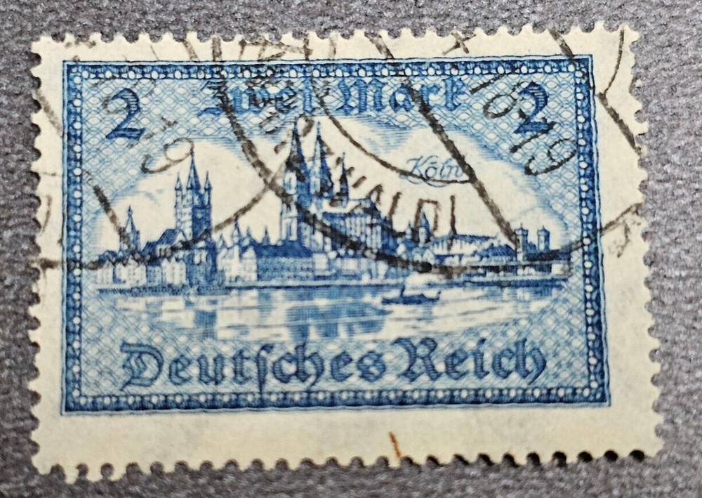 Stamp Germany Reich 2 Mark 1924 Bauwerke Köln Mi. Nr. 365 (34249)