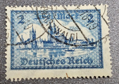 Stamp Germany Reich 2 Mark 1924 Bauwerke Köln Mi. Nr. 365 (34249)