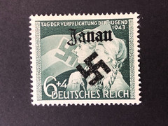 Germany WWII propaganda fantasy overprint (JANAU) 6+4 Rpf. MNH /s1 #126
