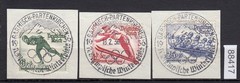 DR 1935, Mich.-Nr.: 600-602, postmarked, central luxury special postmark, Olympi